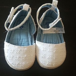 Baby B'gosh white shoes